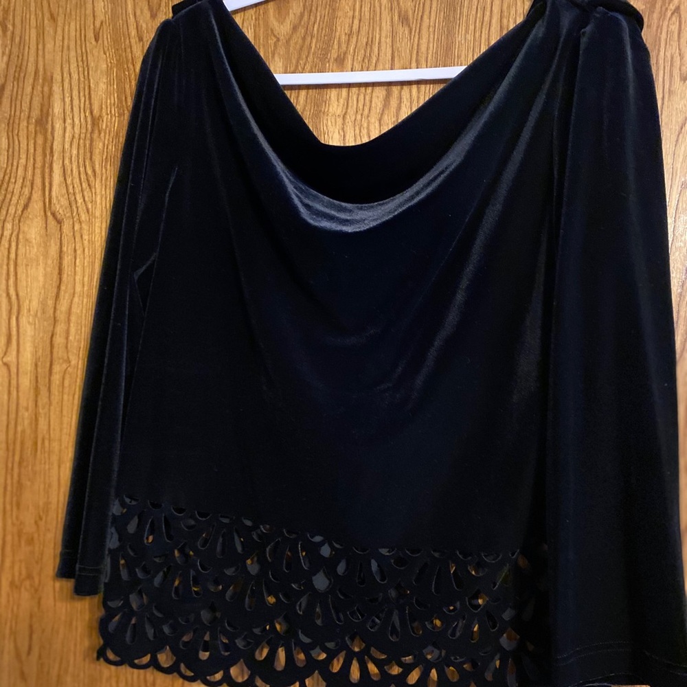 KM Collections Milla Bell Velvet Top and Skirt